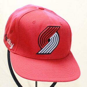 Mitchell & Ness Portland Trailblazers Red Rip City NBA Snapback Hat Cap